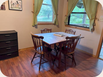 the interior of one of our cabins